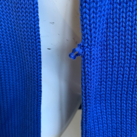 *NWT* Roxy XL cap sleeve knit two button blue cardigan sweater - Picture 5 of 6